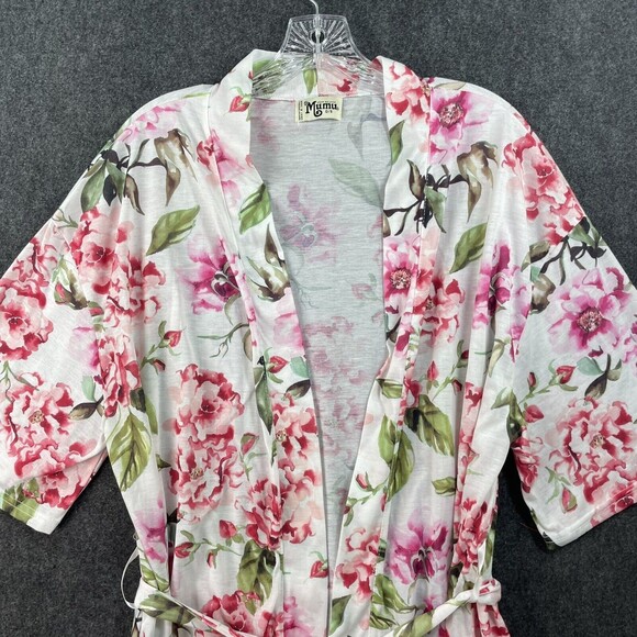 Show Me Your Mumu One Size Short Brie Garden of Blooms Floral Kimono Robe EUC - Picture 2 of 7